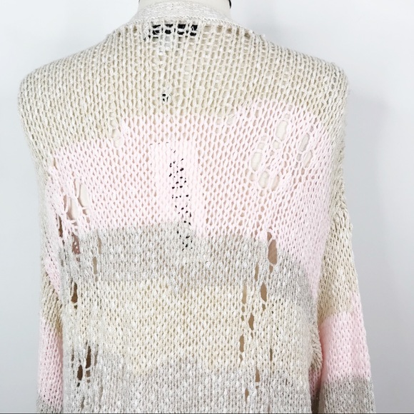 Wildfox Yara Distressed Dolman Cardigan Sweater S - Picture 8 of 11